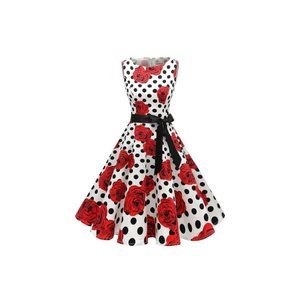 Women's 1950s Vintage Rockabilly Swing Dress
